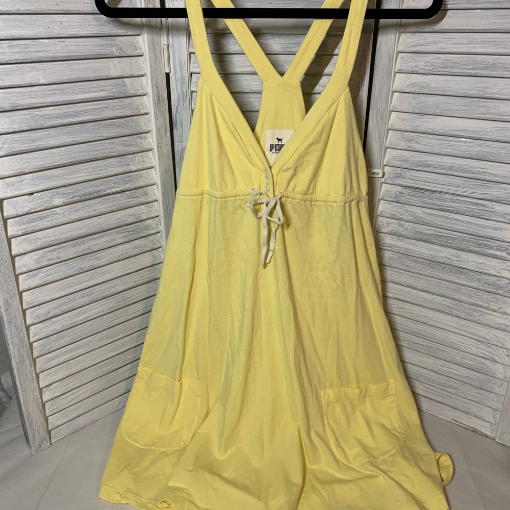 Yellow babydoll nightshirt by Pink